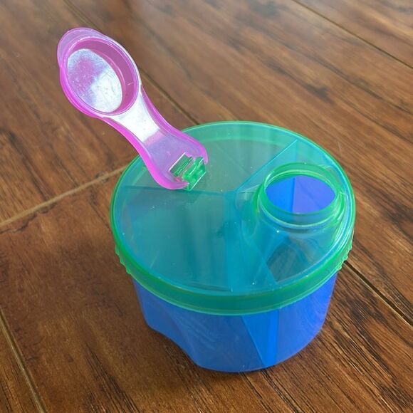 Munchkin Baby Snack Container Blue Green Pink - Picture 6 of 6